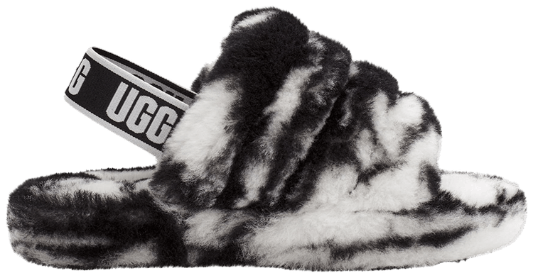 Fluff Yeah Slide Kids Marble   Black