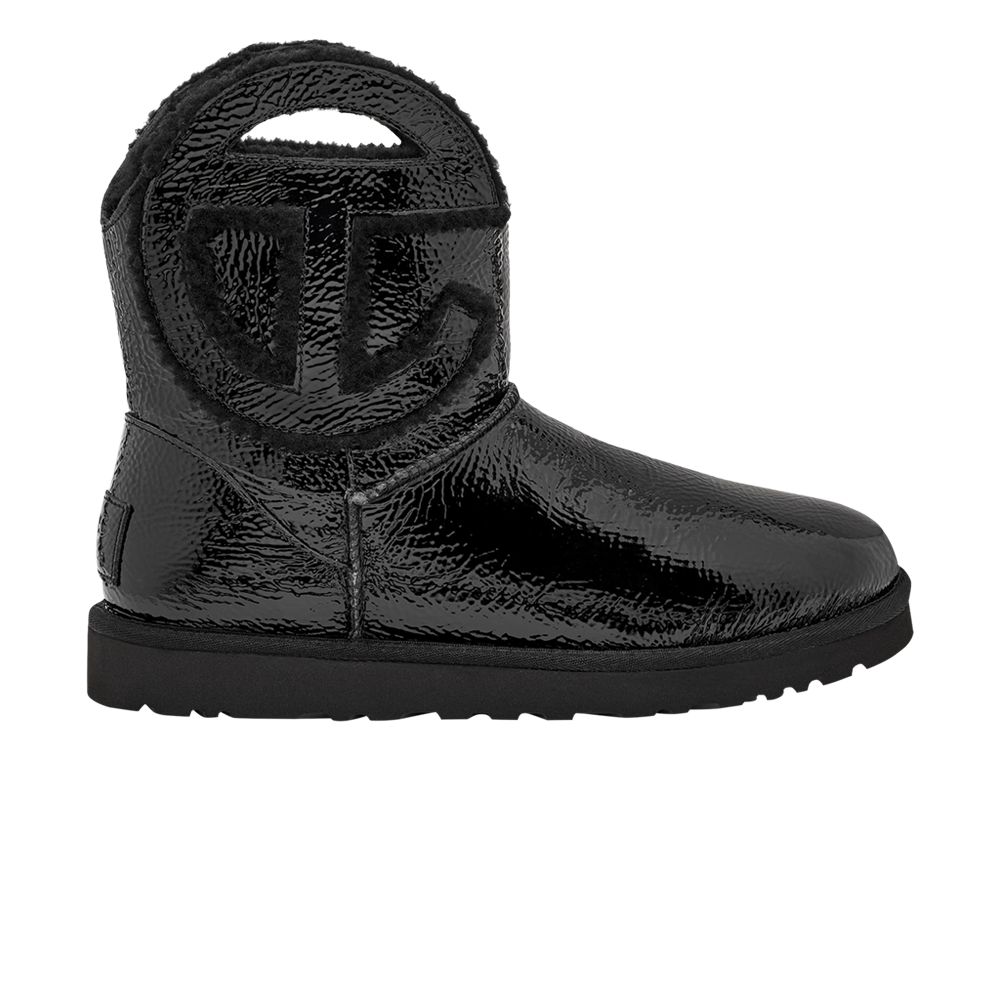 Pre-owned Ugg Telfar X Logo Mini Boot 'crinkle - Black' | Men's Size 12