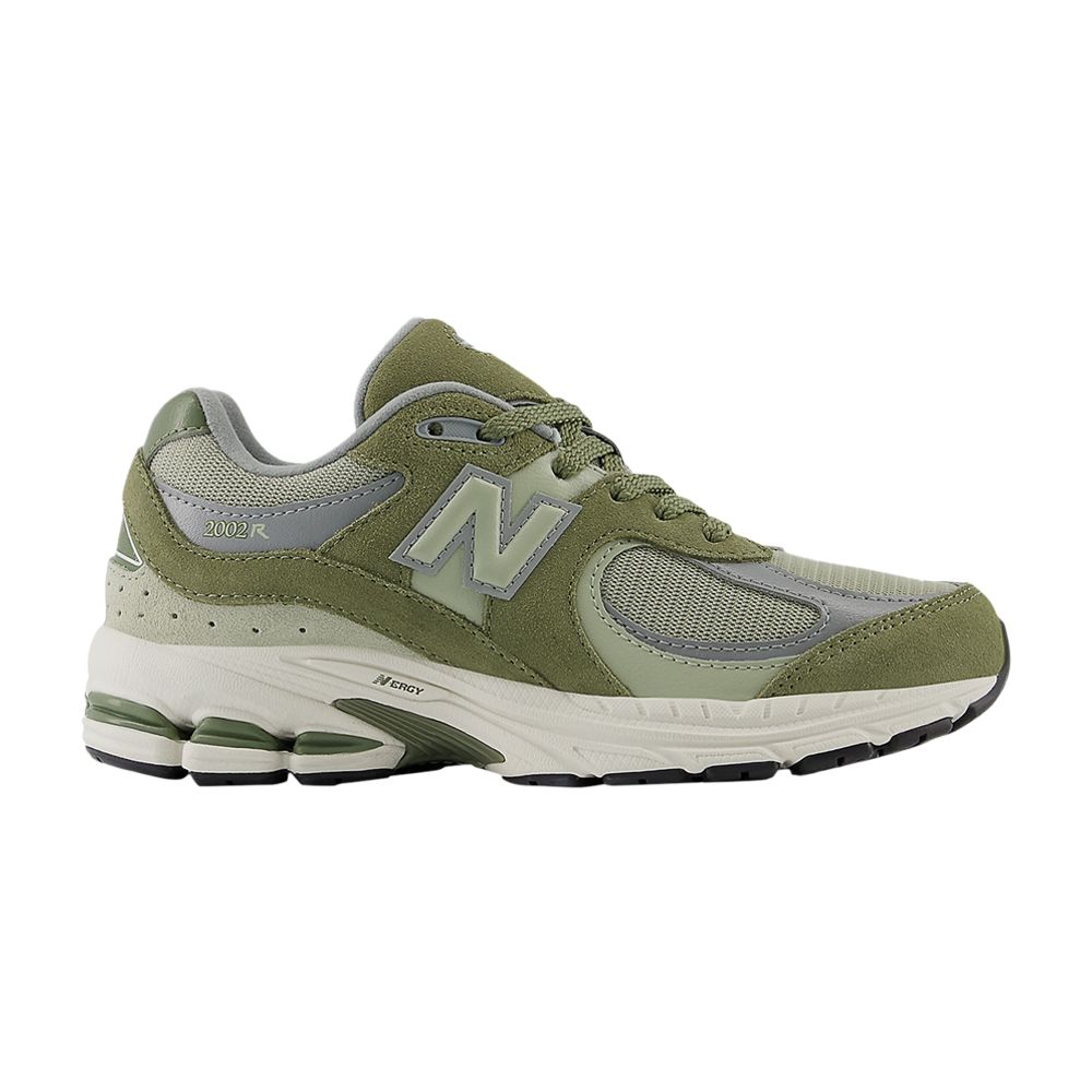 Pre-owned New Balance 2002r Big Kid 'dark Olivine' | Green | Kid's Size 4.5