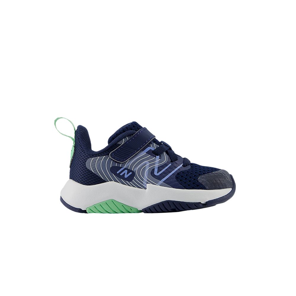 Pre-owned New Balance Rave Run V2 Bungee Lace Top Strap Toddler 'navy Sweetgrass' | Blue | Infant Size 2