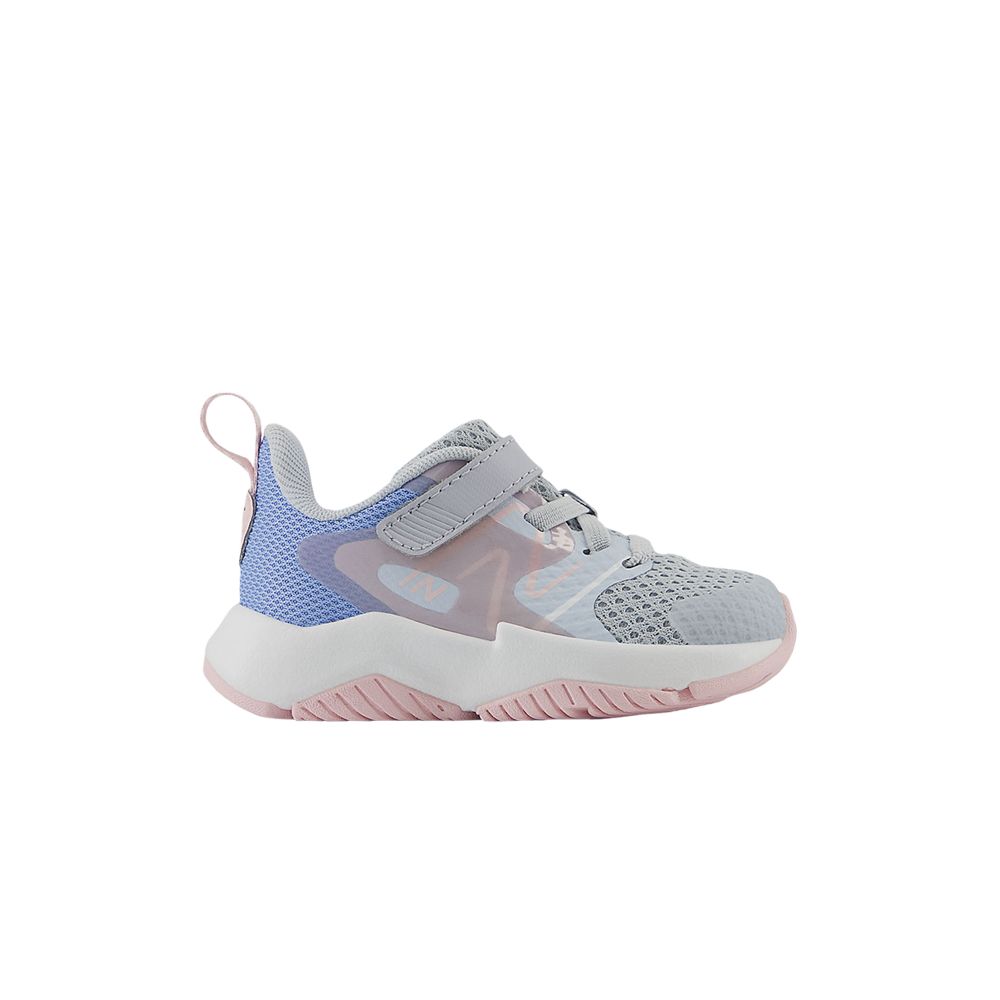 Pre-owned New Balance Rave Run V2 Bungee Lace Top Strap Toddler 'bright Sky Rose Sugar' | Blue | Infant Size 3