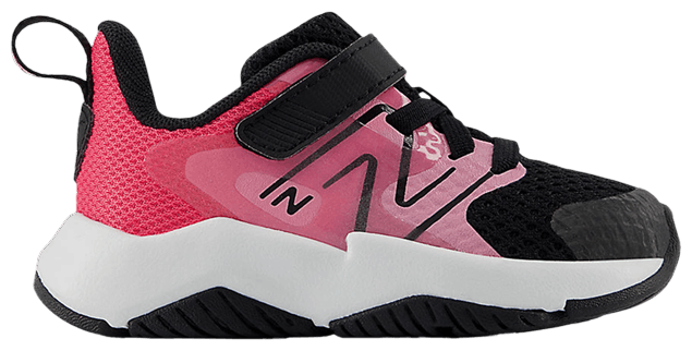New Balance Rave Run v2 Bungee Lace Top Strap Toddler Signal Pink Black