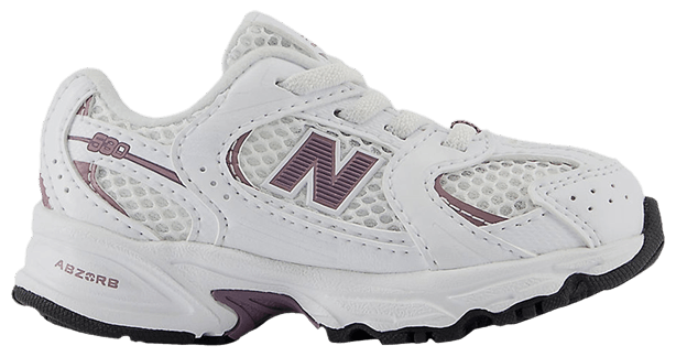 New Balance 530 Bungee Toddler White Dark Ice Wine