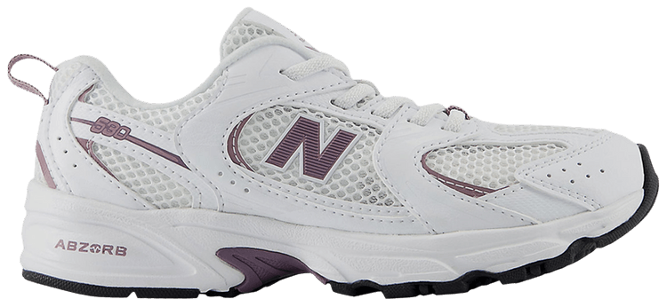 New Balance 530 Bungee Little Kid White Dark Ice Wine