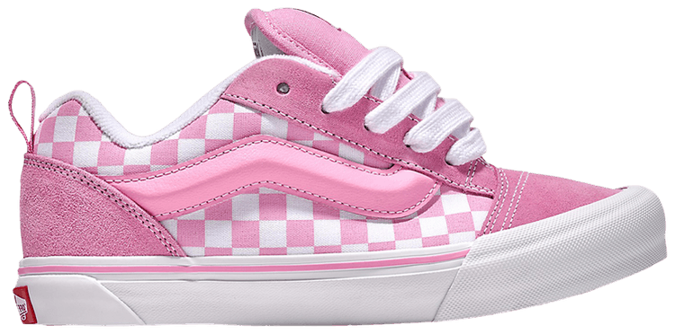 Vans Knu Skool Little Kids Checkerboard   Prism Pink White