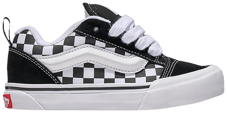 Vans Knu Skool Kids Checkerboard   Black White