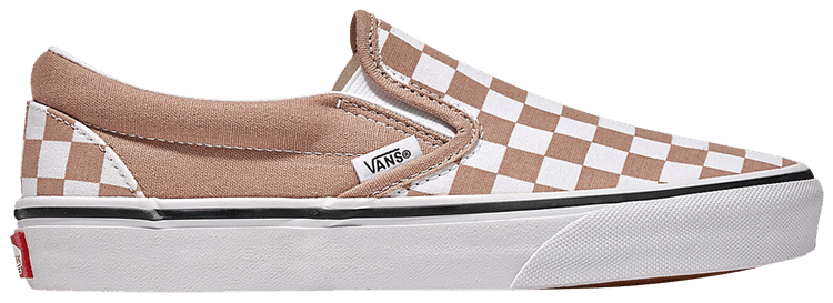 Vans Classic Slip On Checkerboard   Warm Taupe Brown