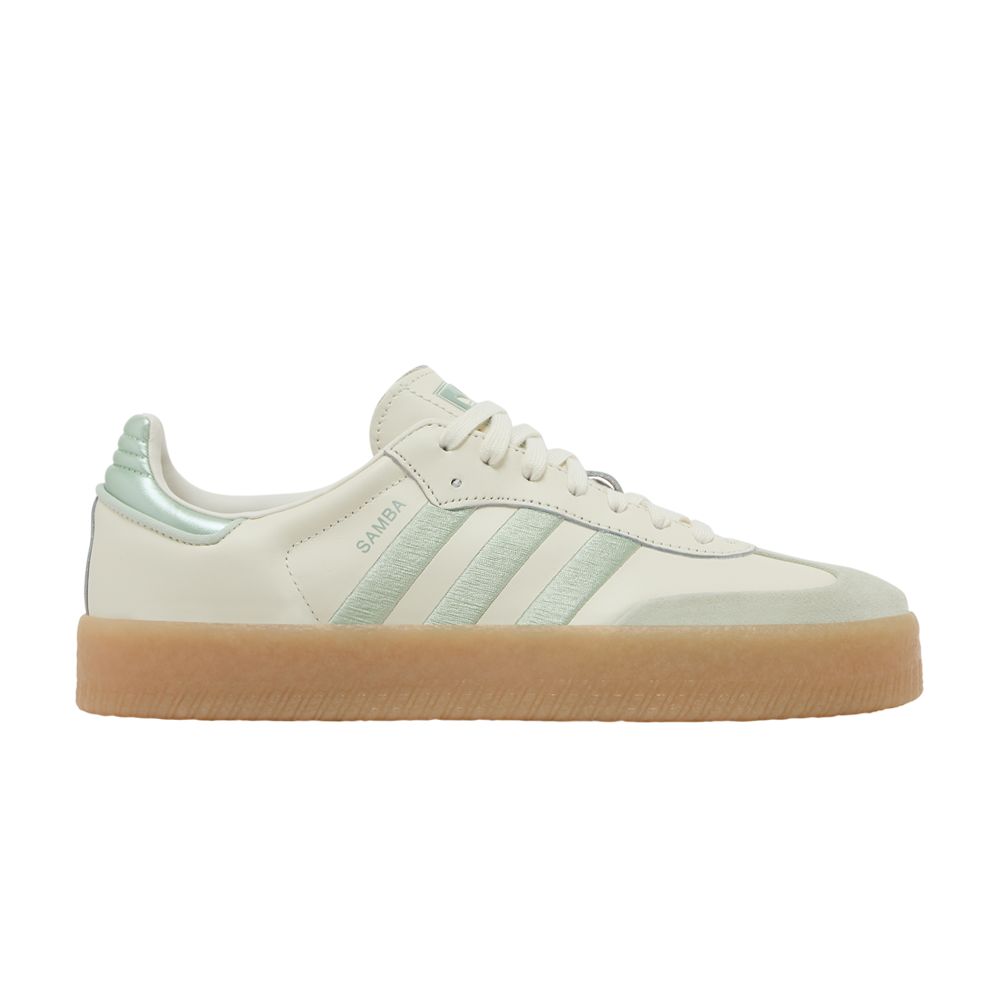 Pre-owned Adidas Originals Wmns Sambae 'off White Lime Green Gum'