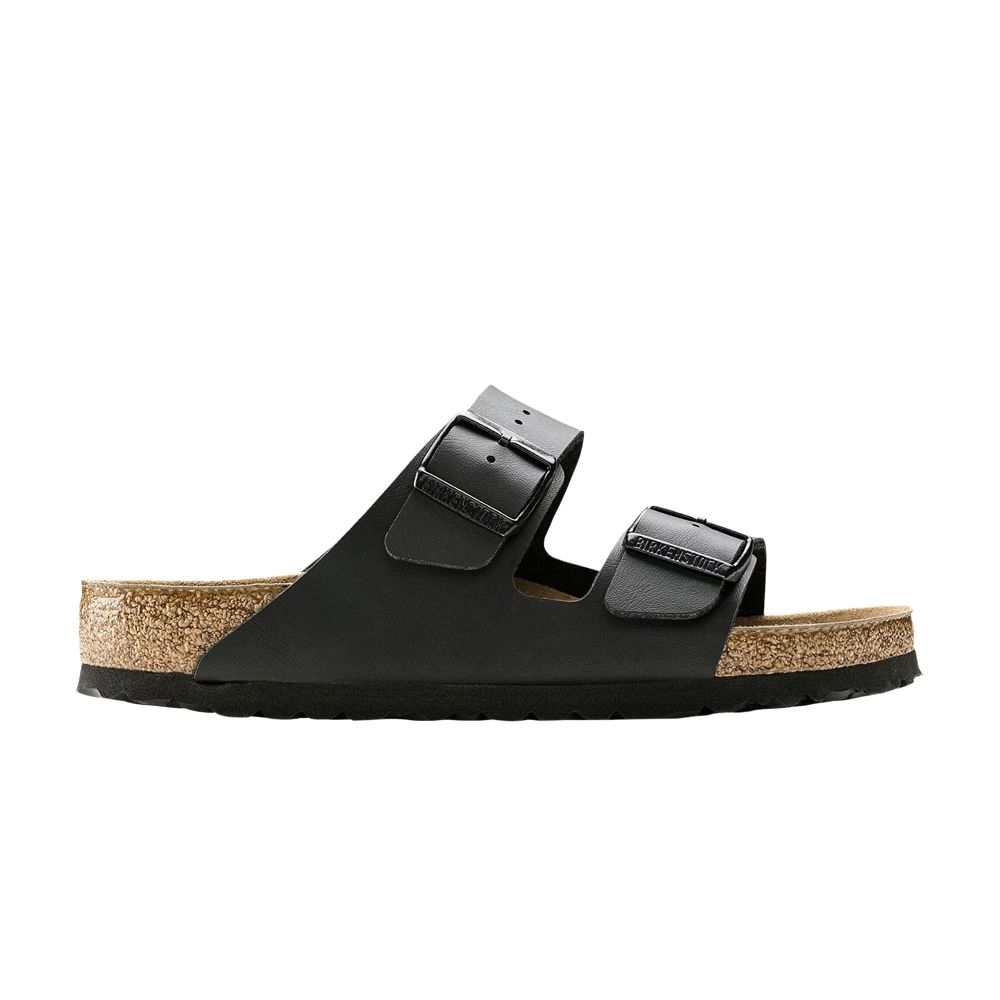 Pre-owned Birkenstock Arizona Soft Footbed Birko-flor 'black' | Men's Size 44