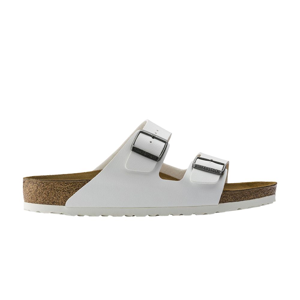 Pre-owned Birkenstock Arizona Birko-flor Narrow 'white' | Men's Size 36