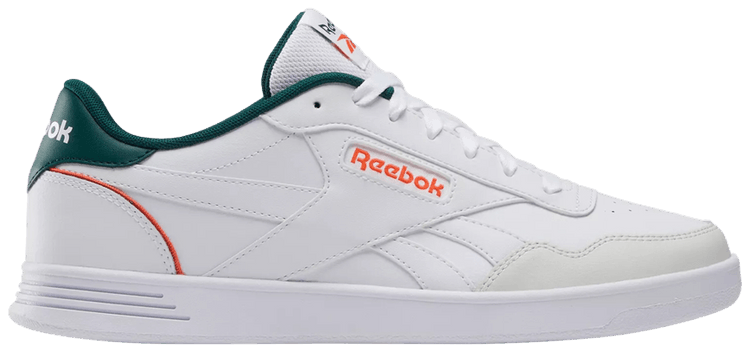 Reebok Court Advance White Collegiate Green Orange