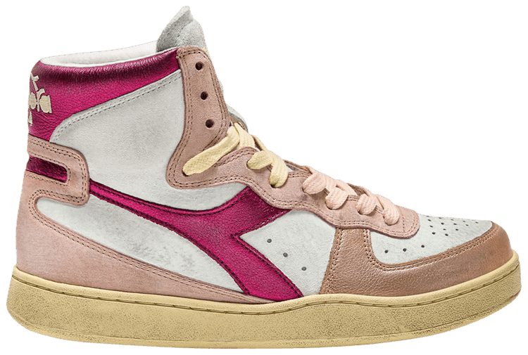 Diadora Wmns Mi Basket Metal   Pink Pale Dogwood