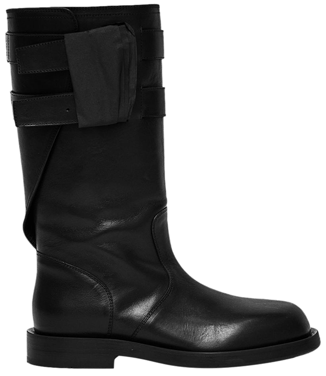 Ann Demeulemeester Milan Soft Biker Boot Black