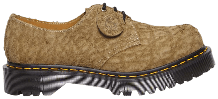 Dr Martens 1461 Bex Made in England Emboss Suede Oxford Savannah Tan