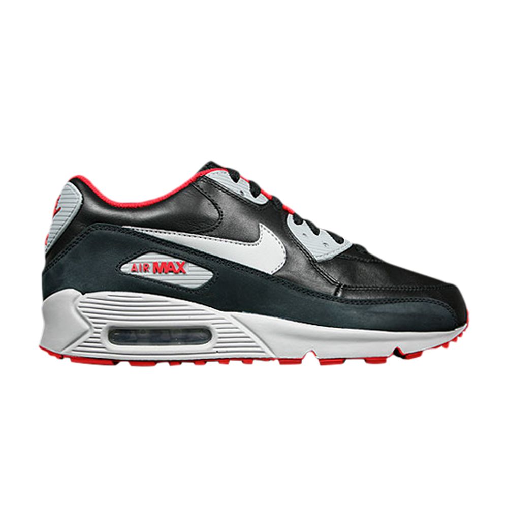 Nike Air Max 90 Premium 'Black Matte Silver Red' | Men's Size 11 - 333888-005