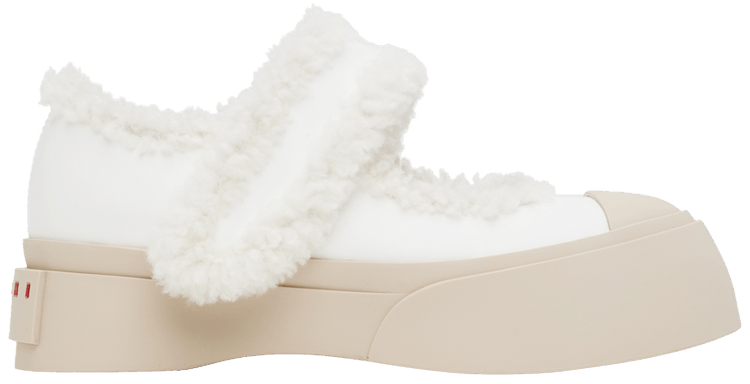 Marni Wmns Mary Jane Sneaker Ivory Lily White