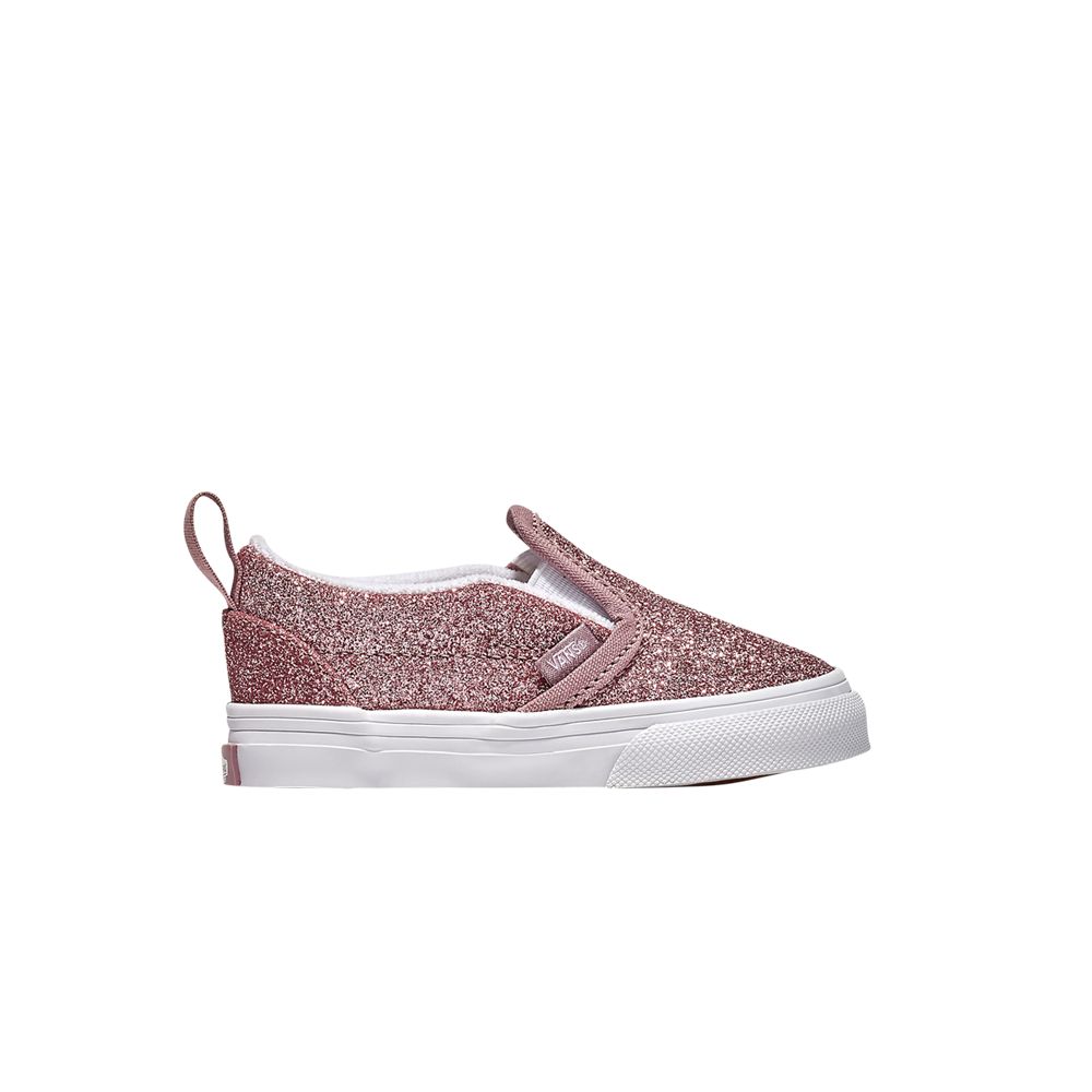 Pre-owned Vans Classic Slip-on V Toddler 'rose Gold Glitter' | Pink | Infant Size 2