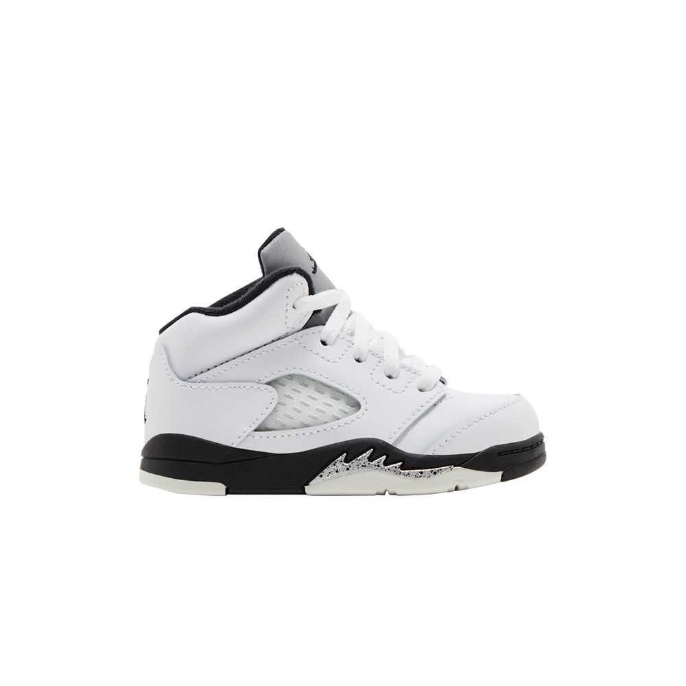 Pre-owned Air Jordan 5 Retro Td 'white Black' | Infant Size 9