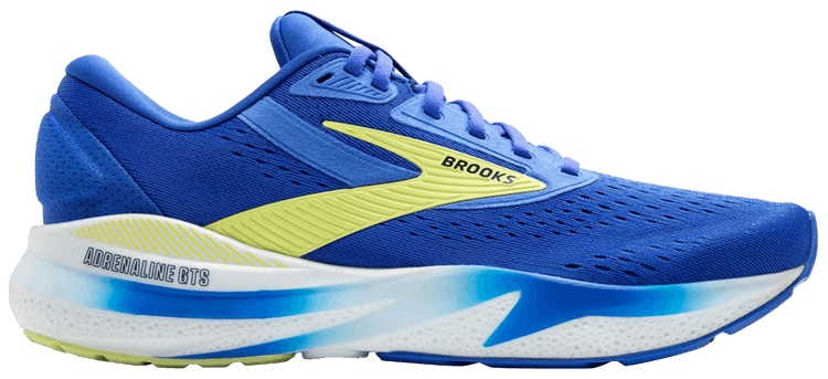 Brooks Adrenaline GTS 24 2E Wide Cobalt Neo Yellow