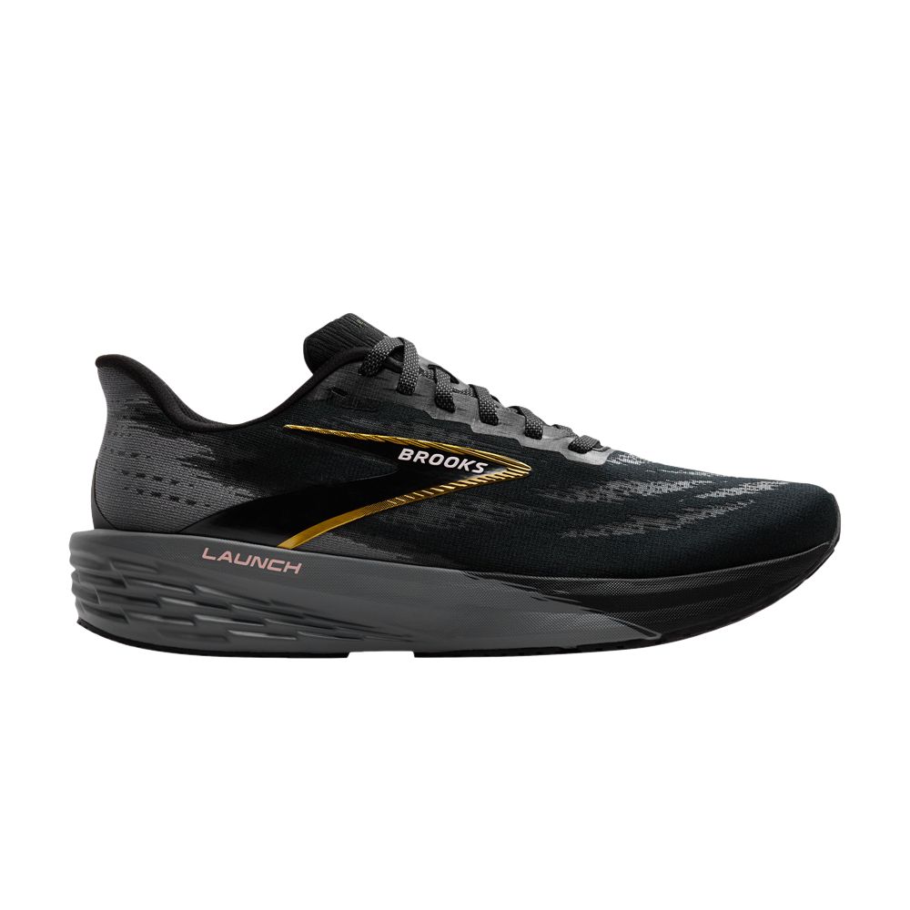 Pre-owned Brooks Launch 11 'black Grey Gold' | Men's Size 10