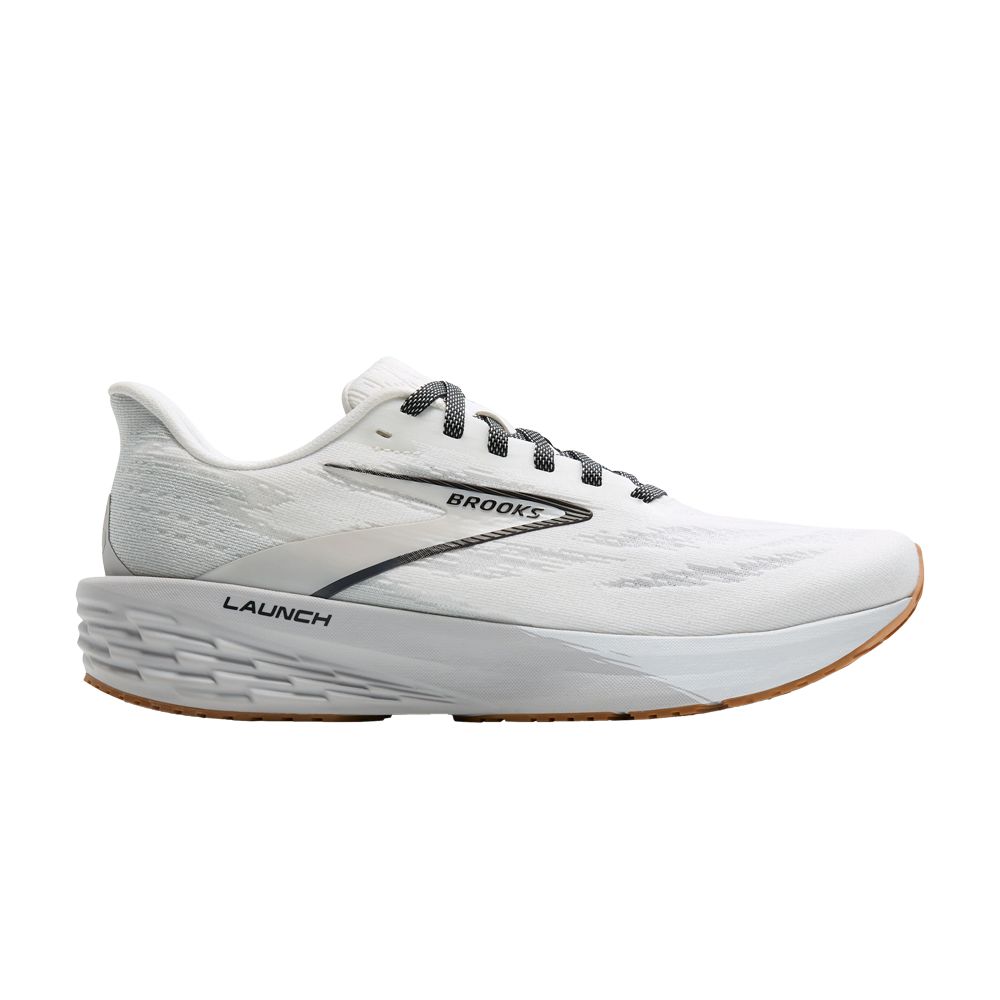 Pre-owned Brooks Launch 11 'white Grey Black' | Men's Size 8