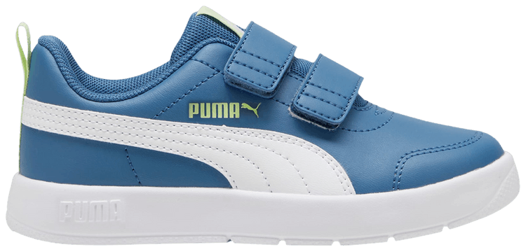 Puma Courtflex V3 V Little Kid Blue Horizon White