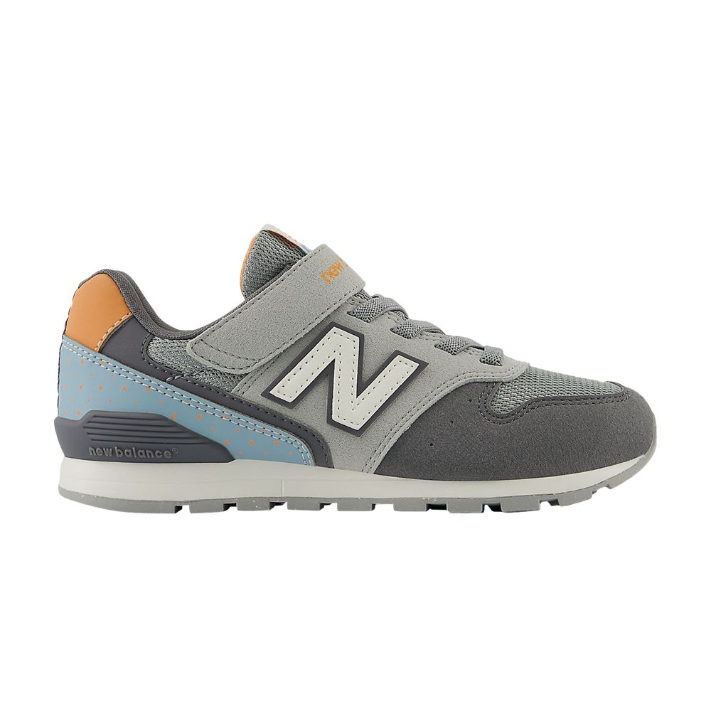 Pre-owned New Balance 996 Bungee Lace Top Strap Big Kid Wide 'grey White Blue' | Kid's Size 2