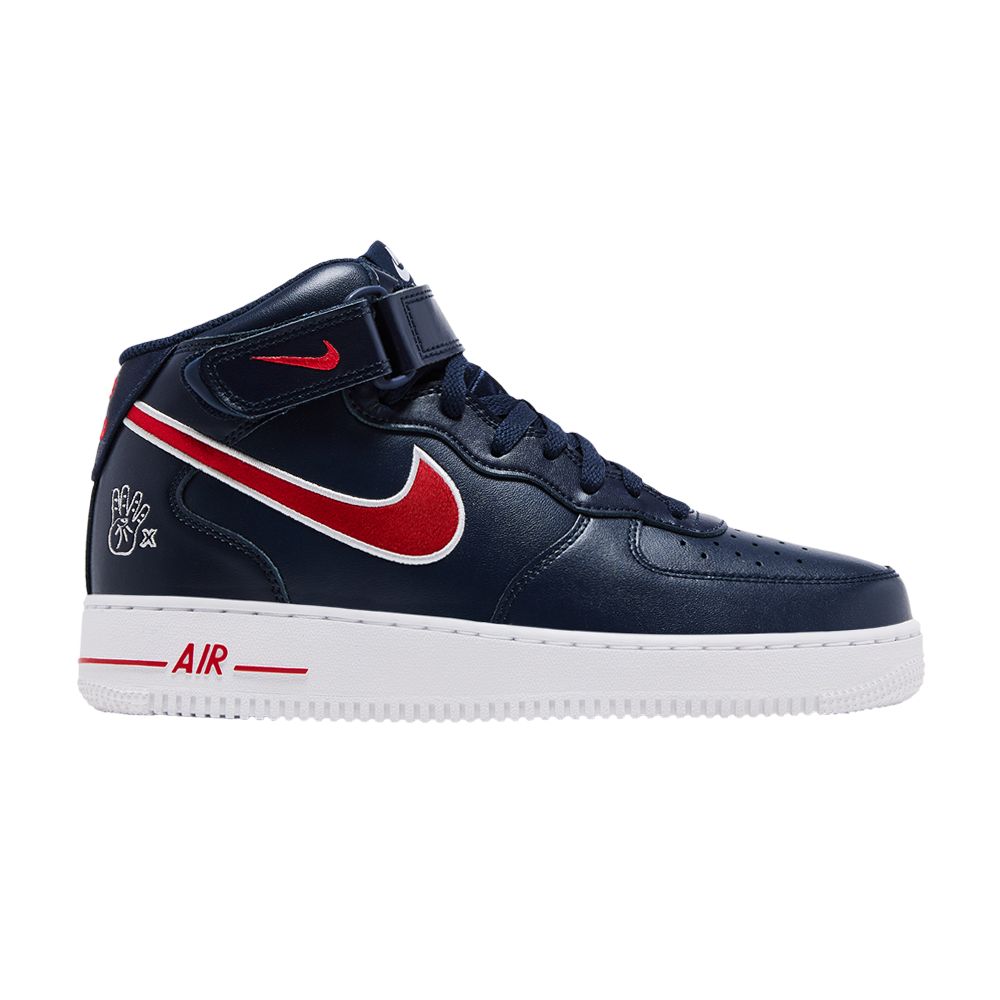 Nike Wmns Air Force 1 '07 Mid 'Houston Comets Four Peat' | Blue | Women's Size 5.5 - FJ0728-400