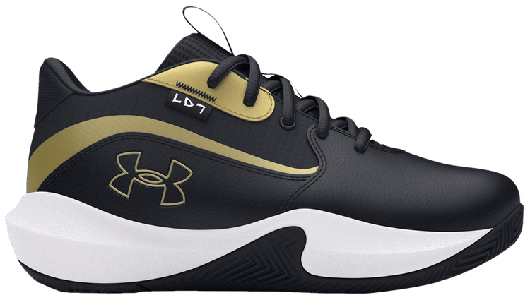 Under Armour Lockdown 7 PS Black Metallic Gold