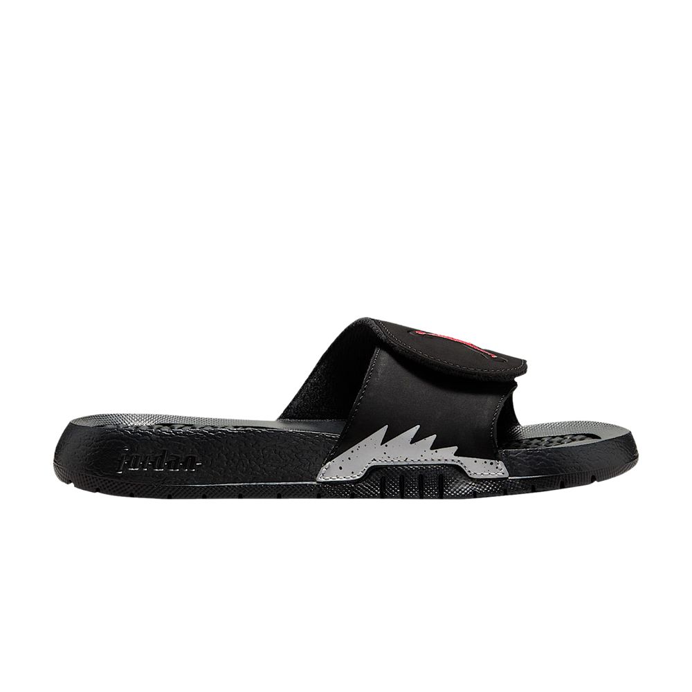 Pre-owned Air Jordan Jordan Hydro 5 Retro Slide Gs 'black Metallic' | Kid's Size 5