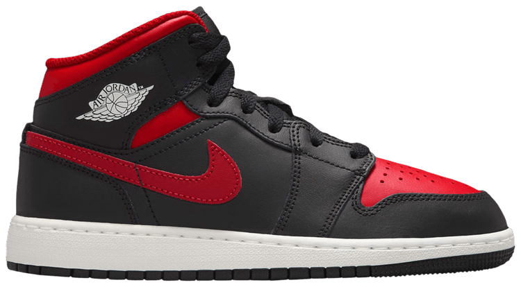 Air Jordan 1 Mid GS Bred Twist