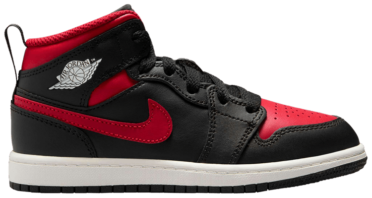 Air Jordan 1 Mid PS Bred Twist