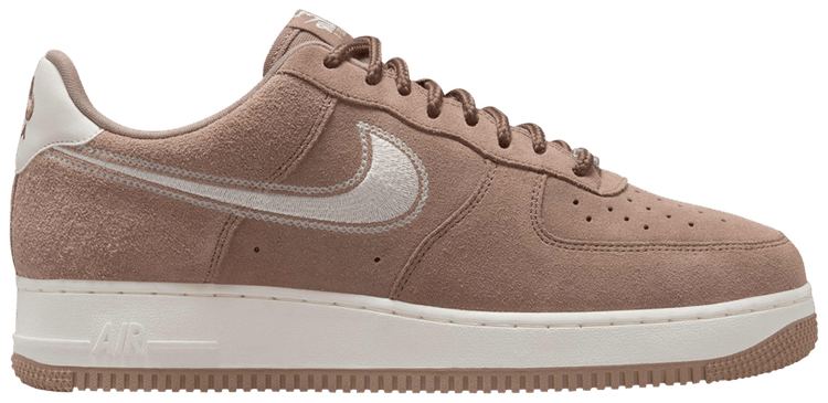 Nike Air Force 1 07 LV8 Embroidered Swoosh   Mink Brown