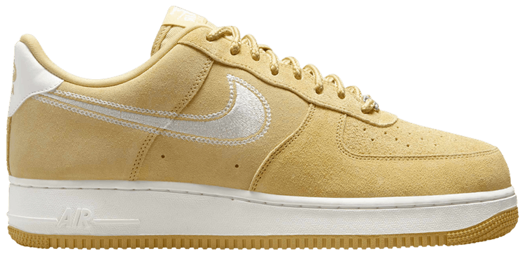 Nike Air Force 1 07 LV8 Embroidered Swoosh Buff Gold