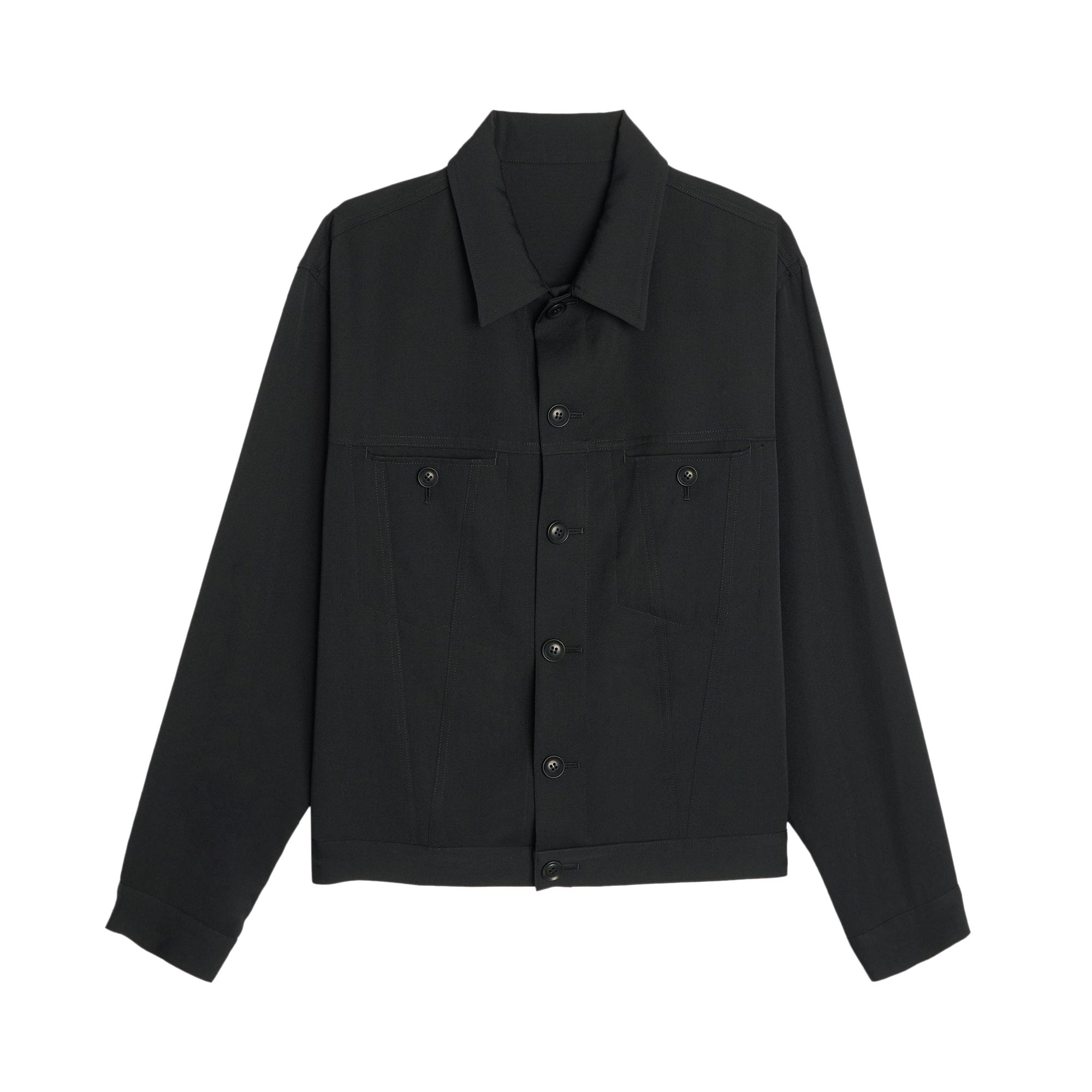 Pre-owned Y's Ko-panel Denim Jacket 'black' | Women's Size 2
