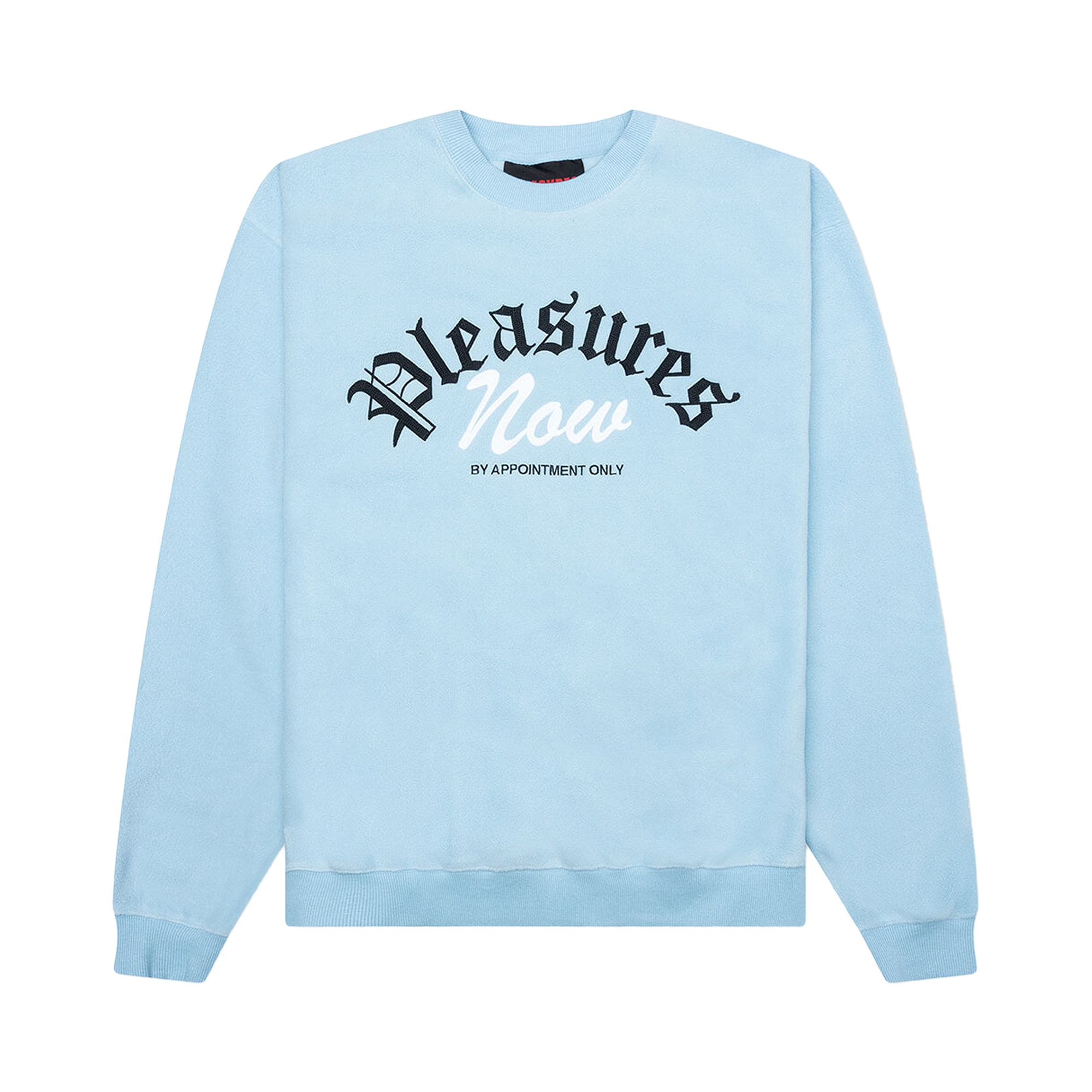 Pre-owned Pleasures Appointment Fleece Crewneck 'slate' | Grey | Men's Size Xxl In Gray