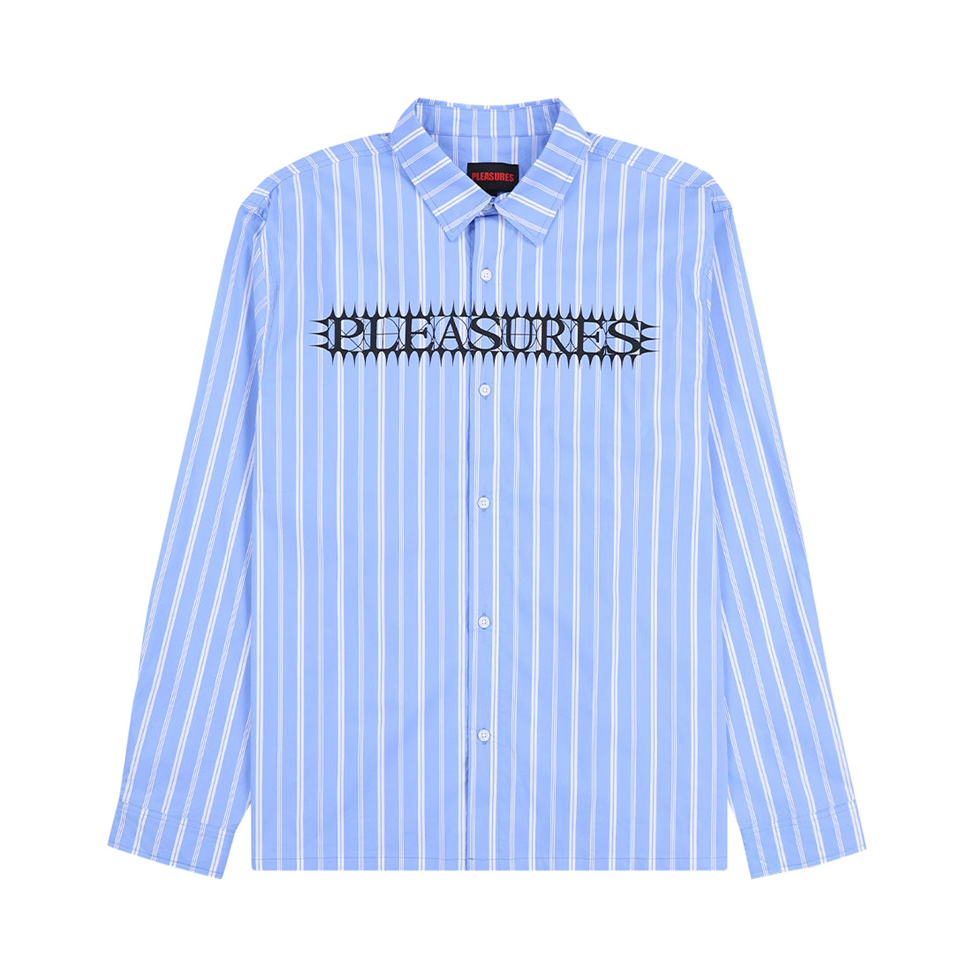 Pre-owned Pleasures Fetch Long-sleeve Shirt 'blue' | Men's Size Xl
