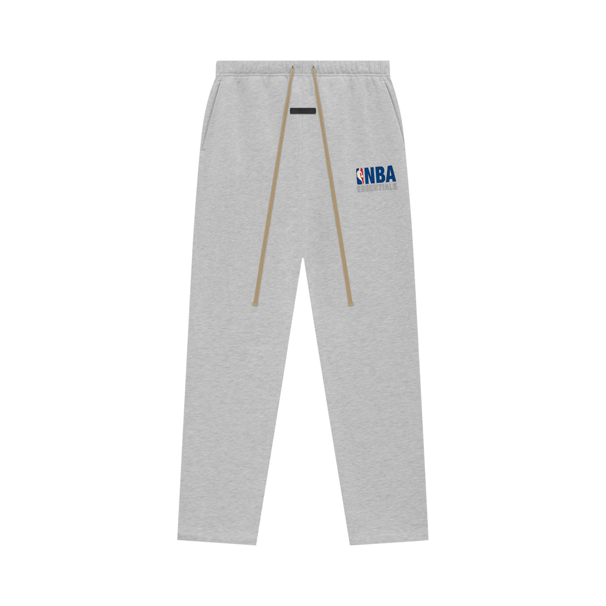 Pre-owned Essentials Fear Of God X Nba Relaxed Sweatpant 'light Heather' In Gray