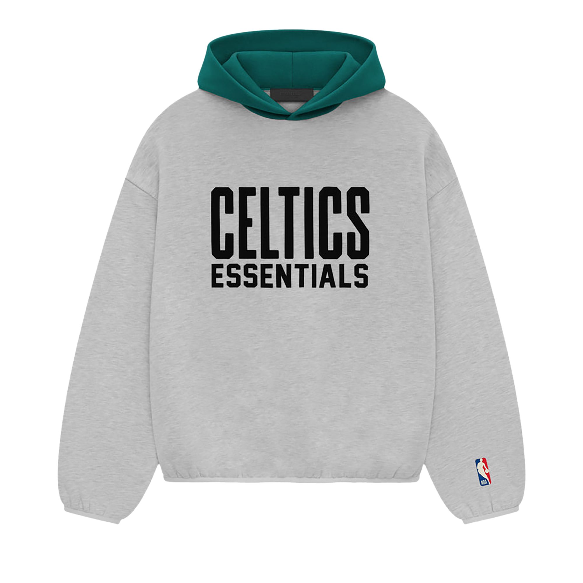Pre-owned Essentials Fear Of God  X Nba Celtics Hoodie 'light Heather' In Gray