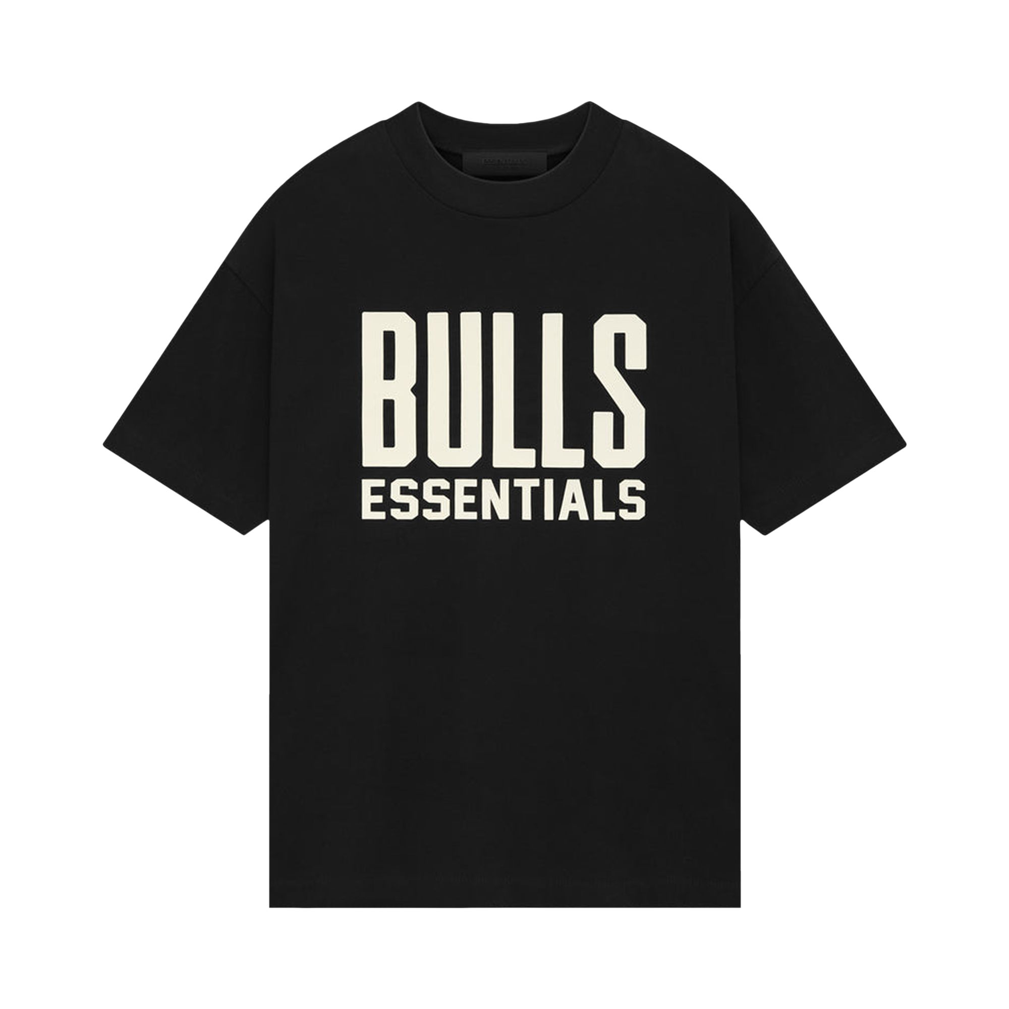 Pre-owned Essentials Fear Of God X Nba Bulls Tee 'black'