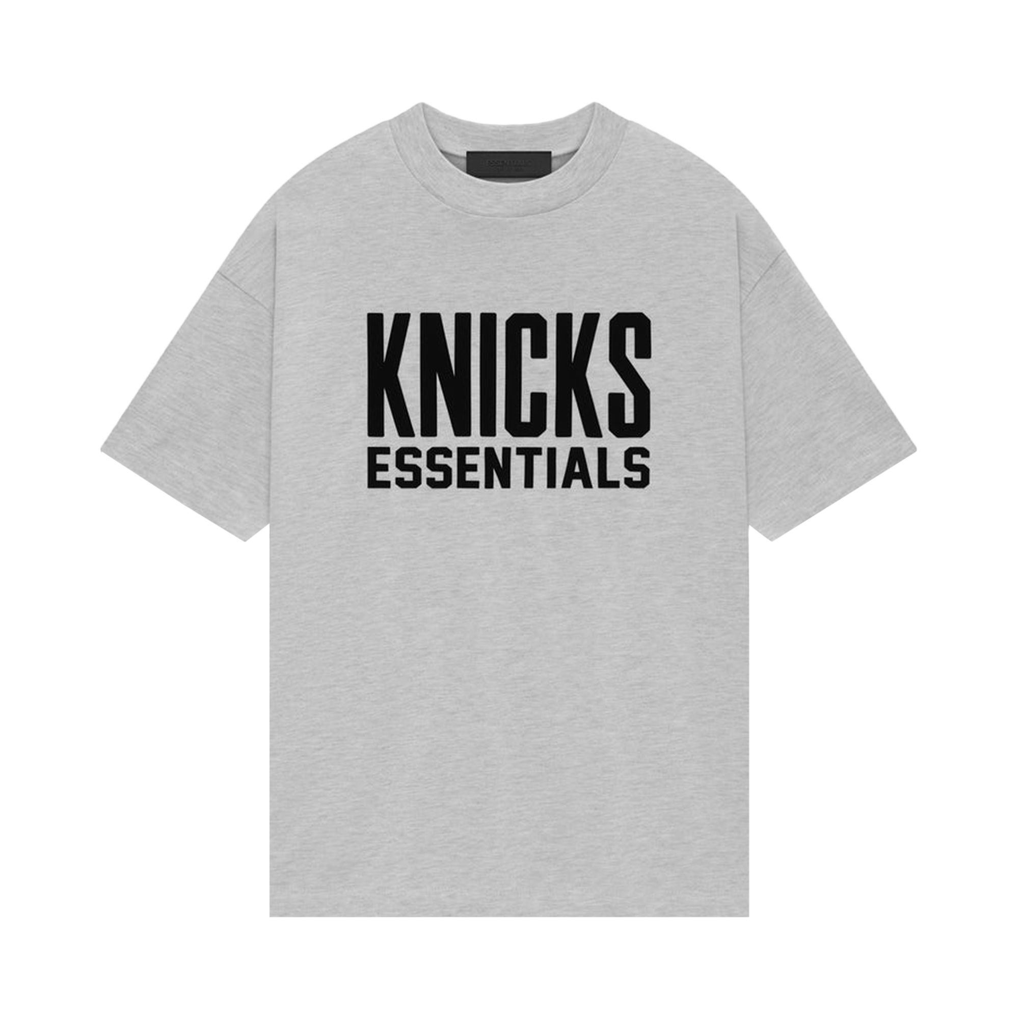 Pre-owned Essentials Fear Of God X Nba Knicks Tee 'light Heather' In Gray