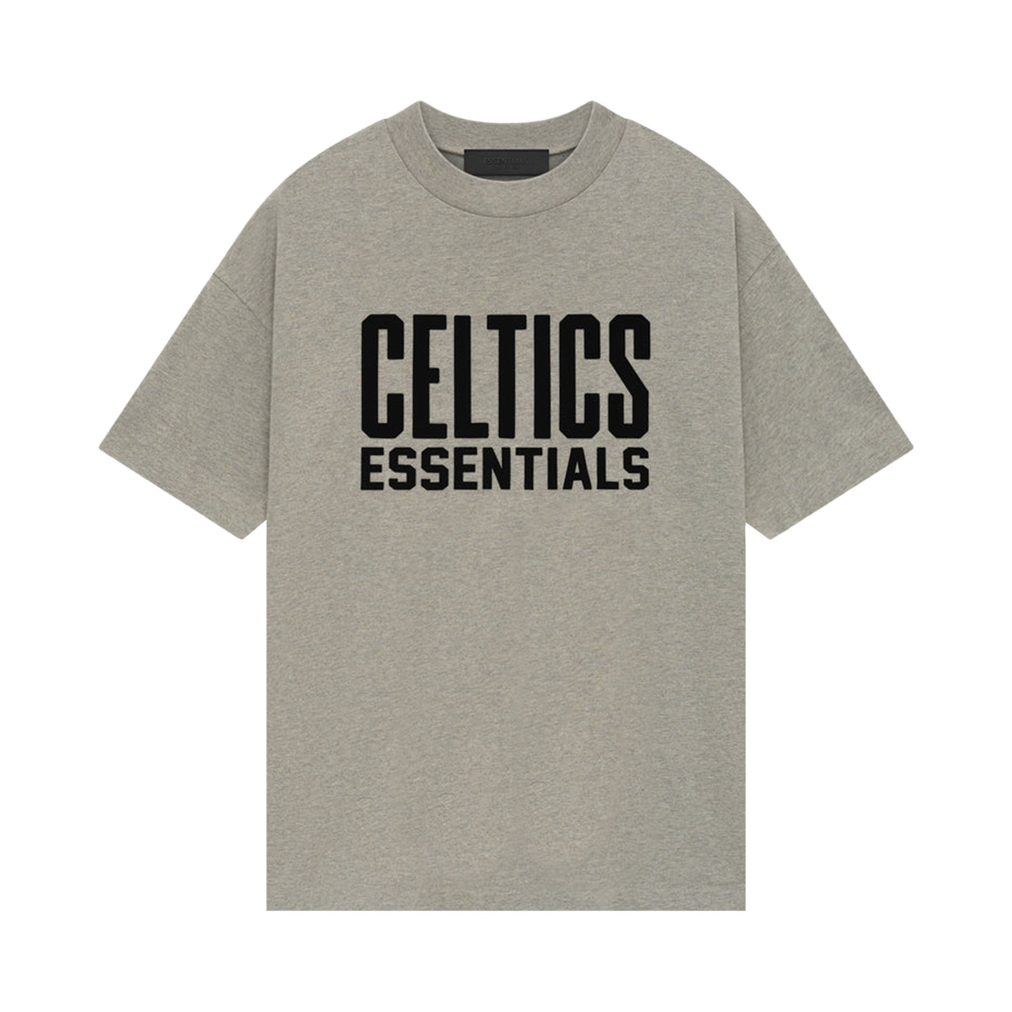 Pre-owned Essentials Fear Of God X Nba Celtics Tee 'warm Heather' In Gray