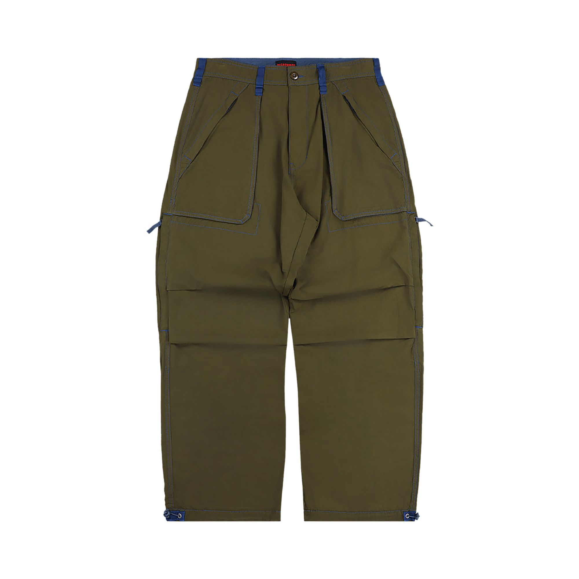 Pre-owned Pleasures Public Utility Pants 'olive' | Green | Men's Size 32