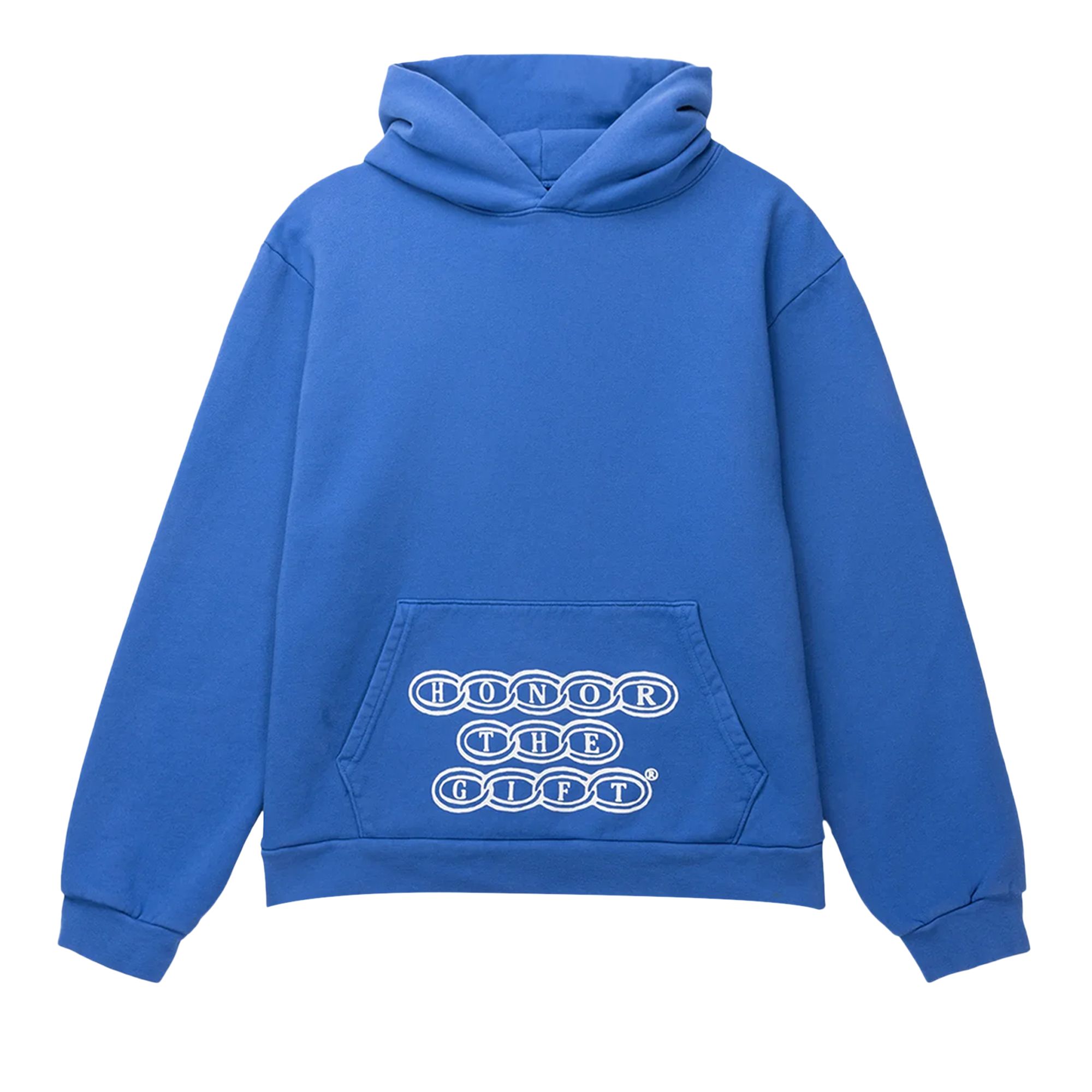 Pre-owned Honor The Gift Chainlink Logo Hoodie 'blue' | Men's Size Xxl