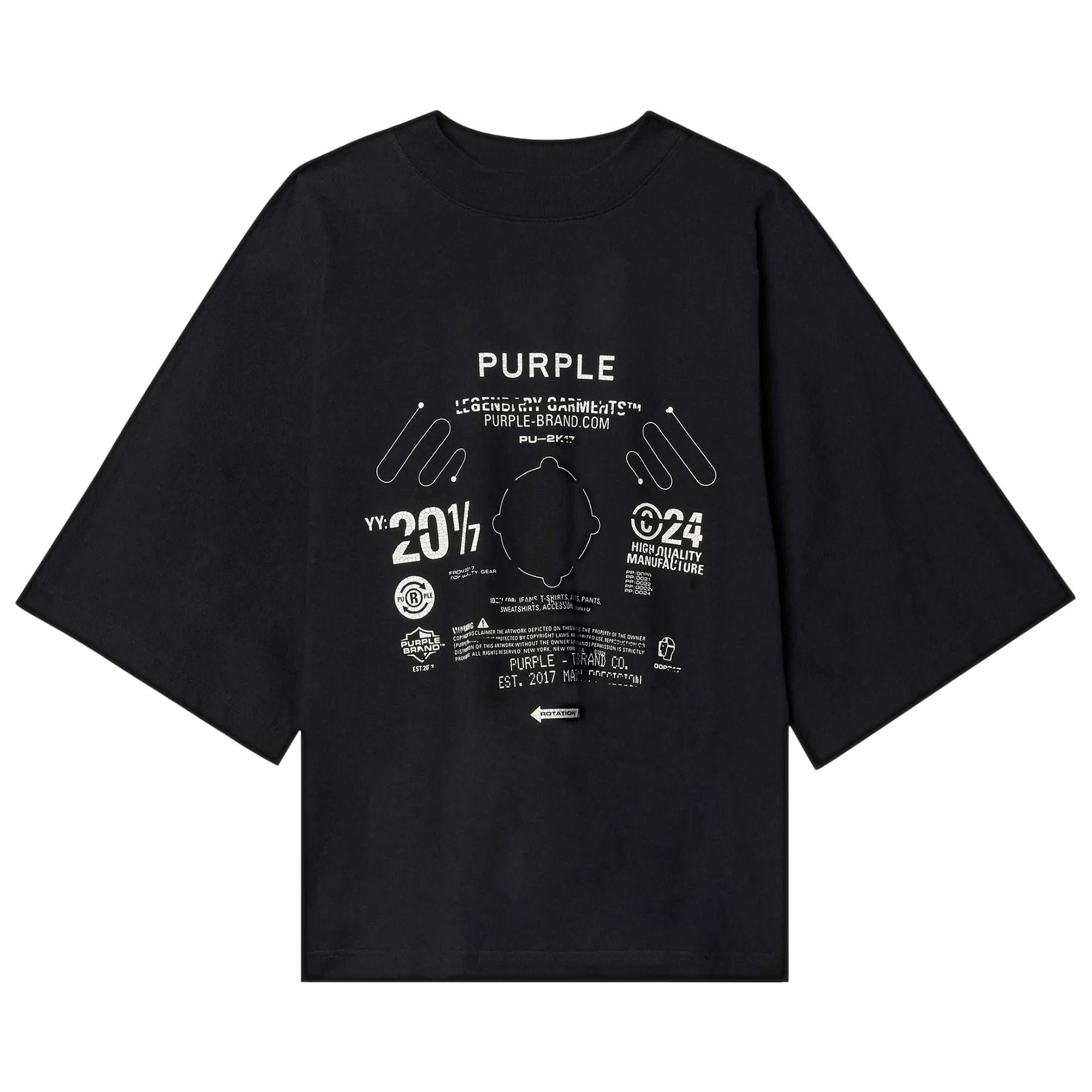 Pre-owned Purple Brand Blade Tee 'black' | Men's Size S