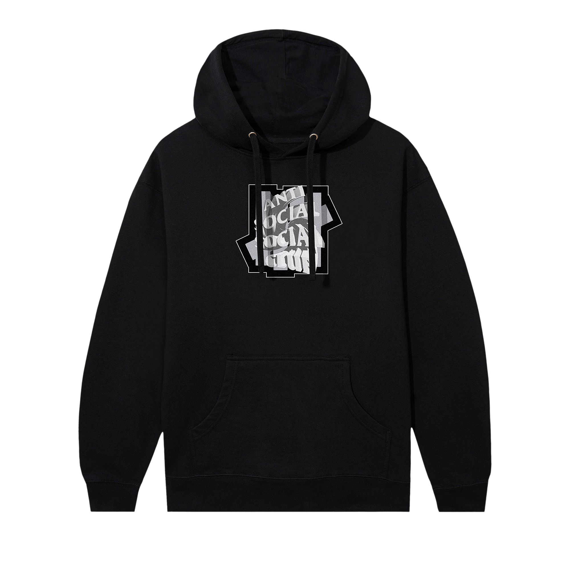 Pre-owned Anti Social Social Club X Undefeated Play Social Hoodie 'black' | Men's Size M