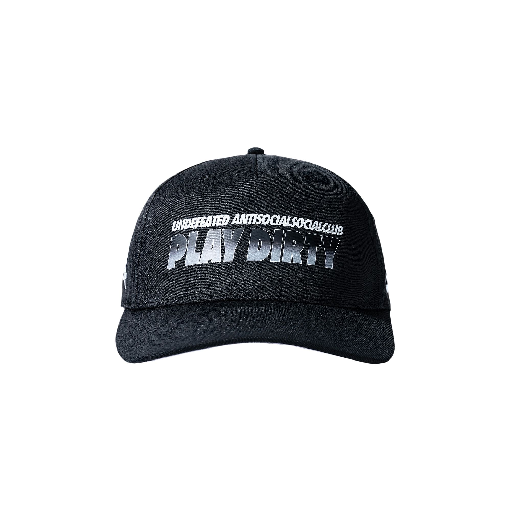 Pre-owned Anti Social Social Club X Undefeated Play Social Cap 'black' | Men's Size Onesize