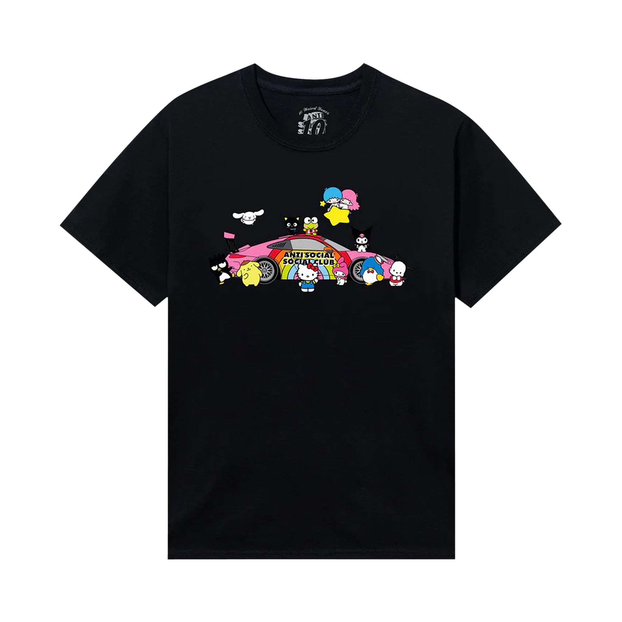 Pre-owned Anti Social Social Club X Hello Kitty Racing Tee 'black' | Men's Size M
