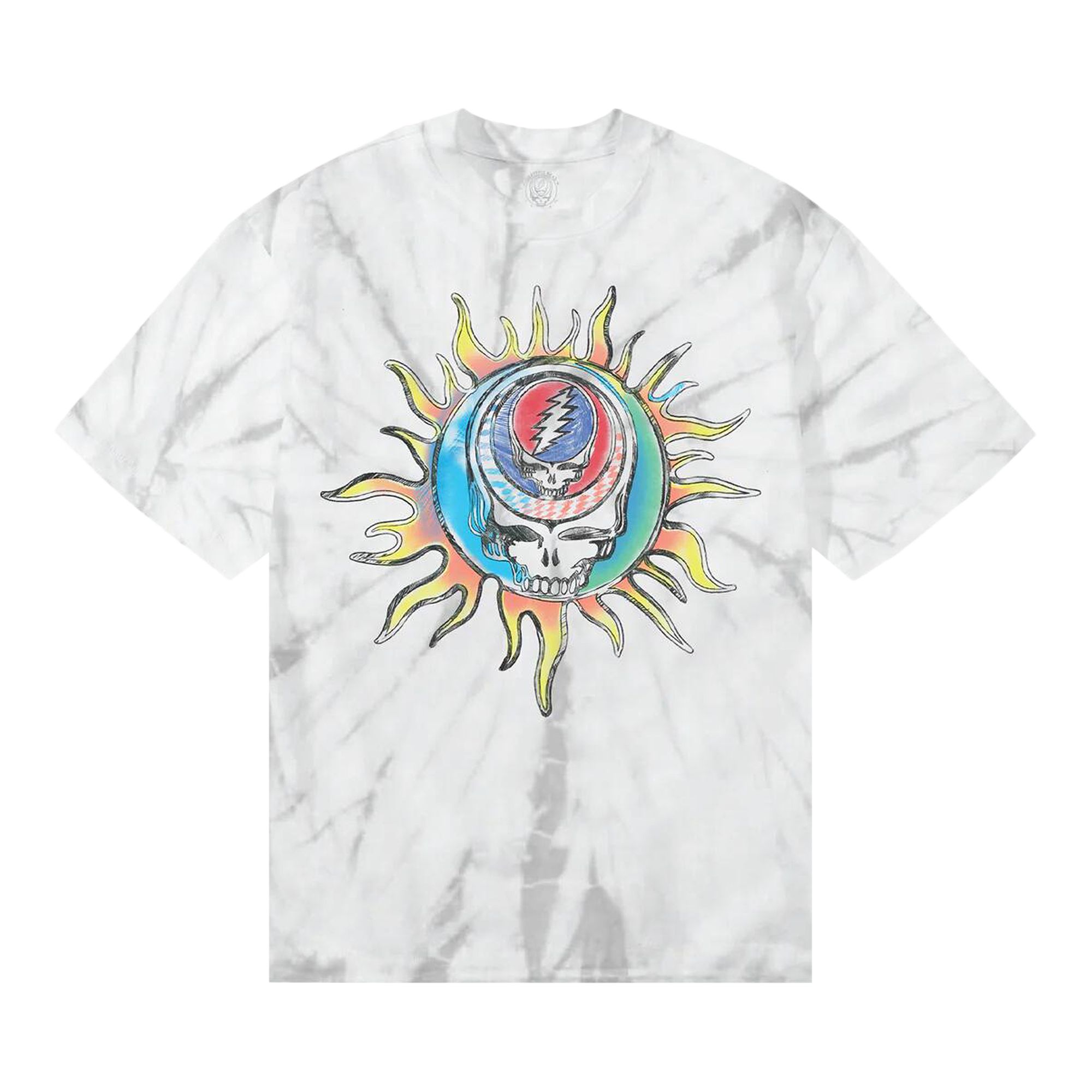 Pre-owned Market X Grateful Dead Wake The Dead T-shirt 'light Grey/tie-dye' | Men's Size L