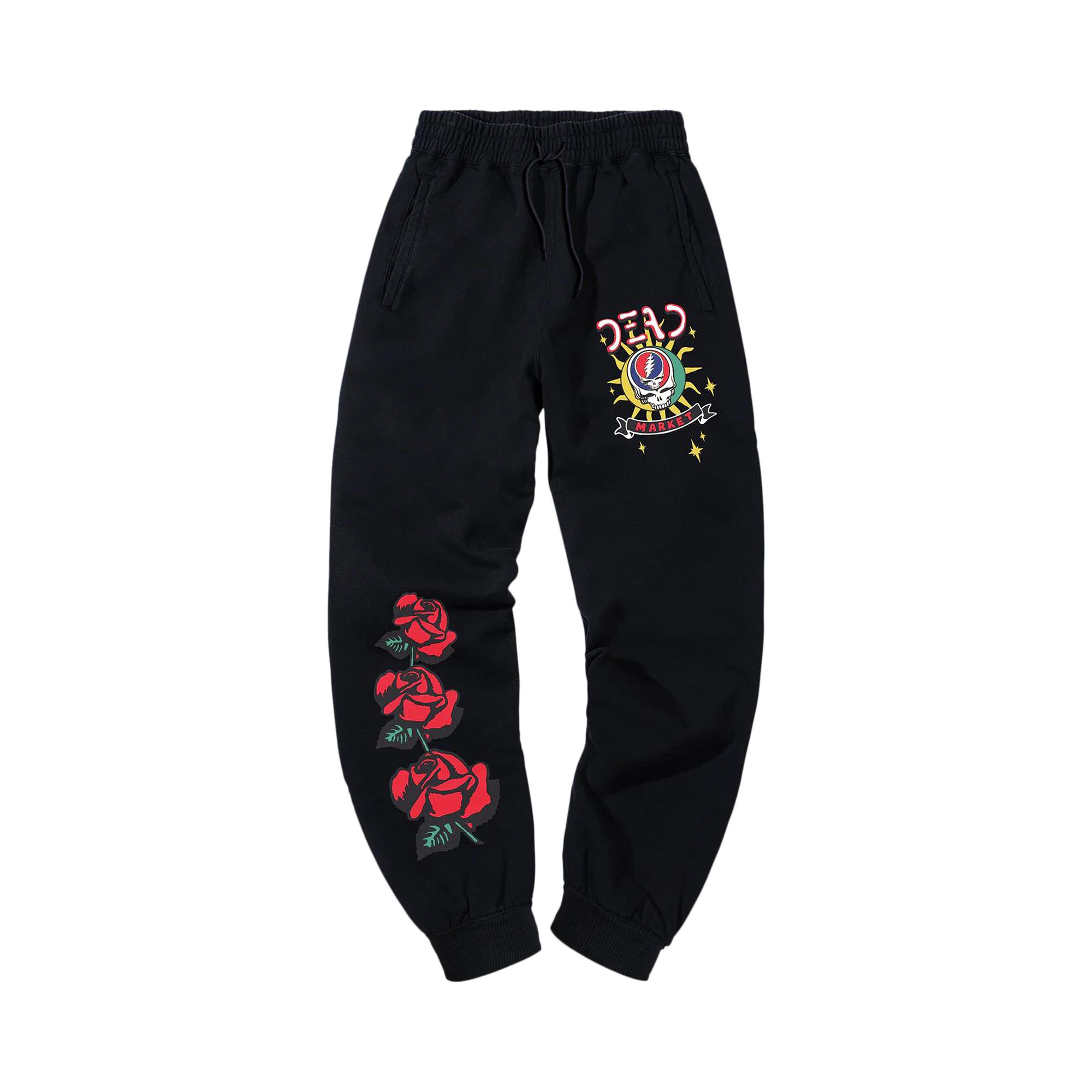 Pre-owned Market X Grateful Dead Solar Flare Sweatpants 'black' | Men's Size M